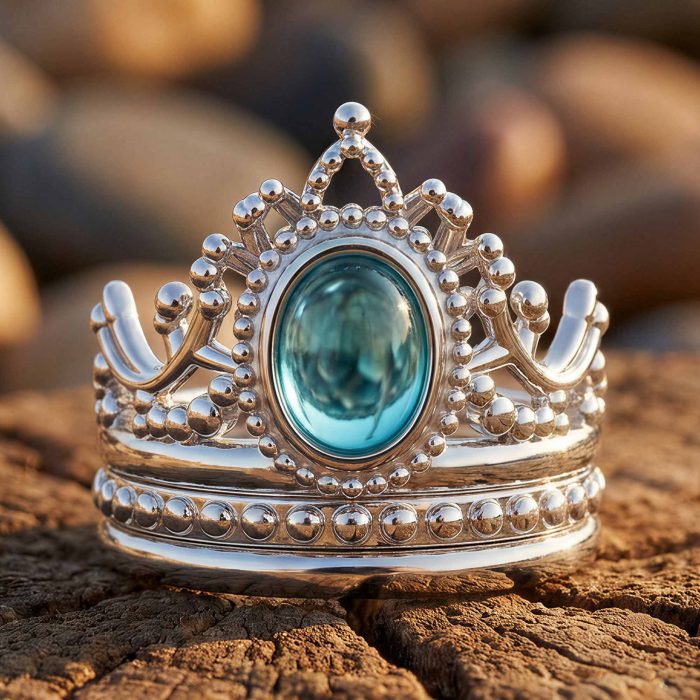 Dustland Crown Ring - Aquamarine 1