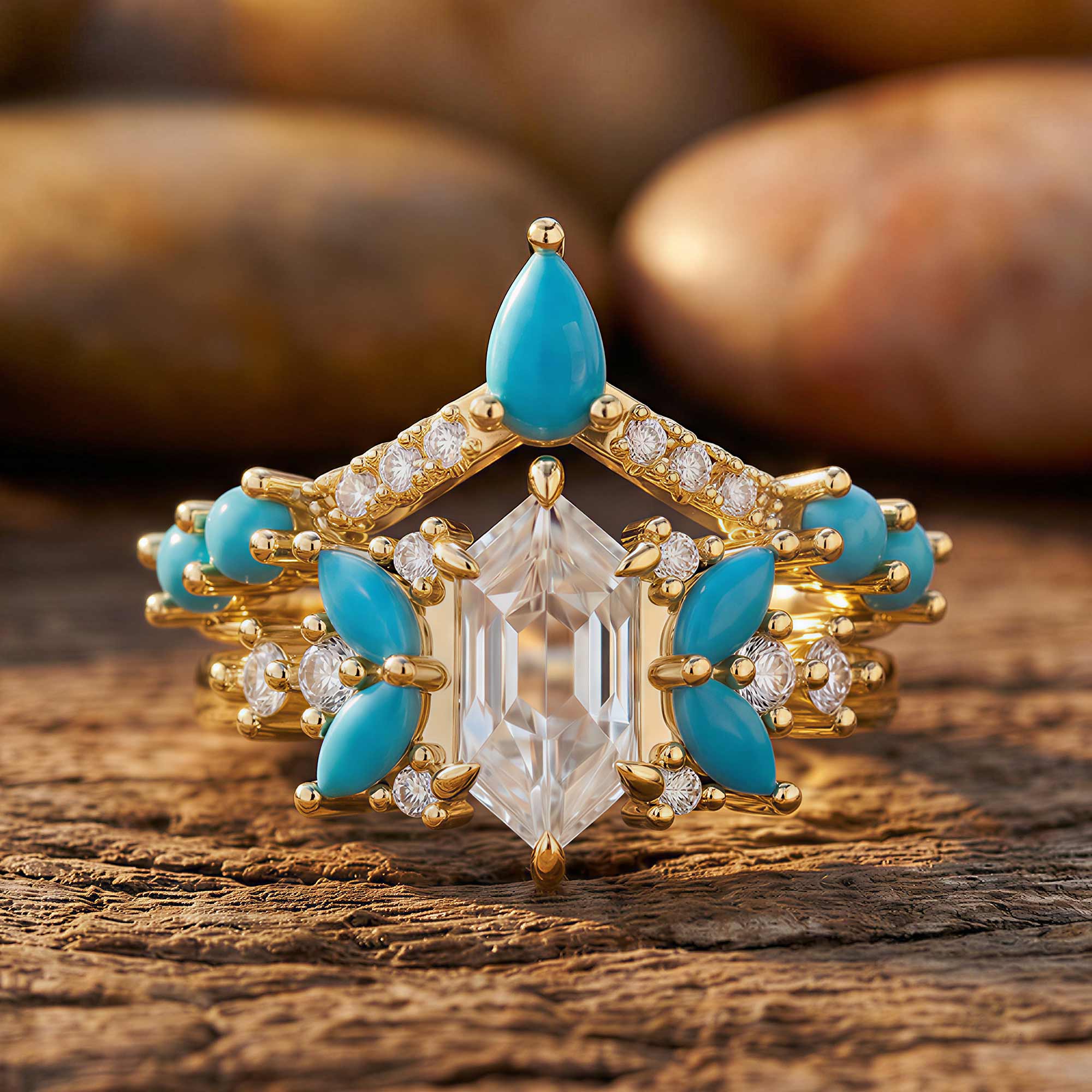 Elysian Starlight Ring - Turquoise 1