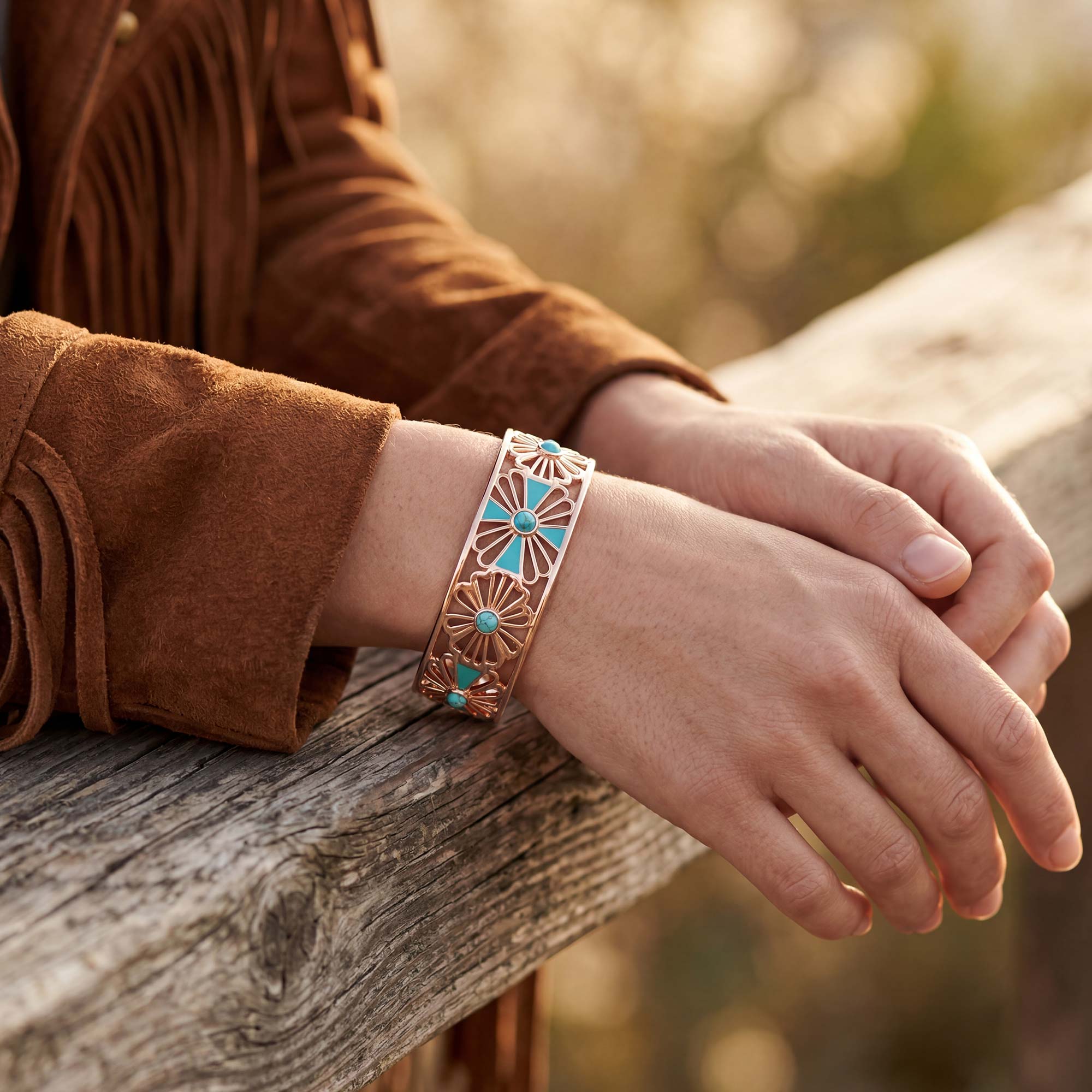 Eternal Spring Cuff Bracelet - Turquoise 2