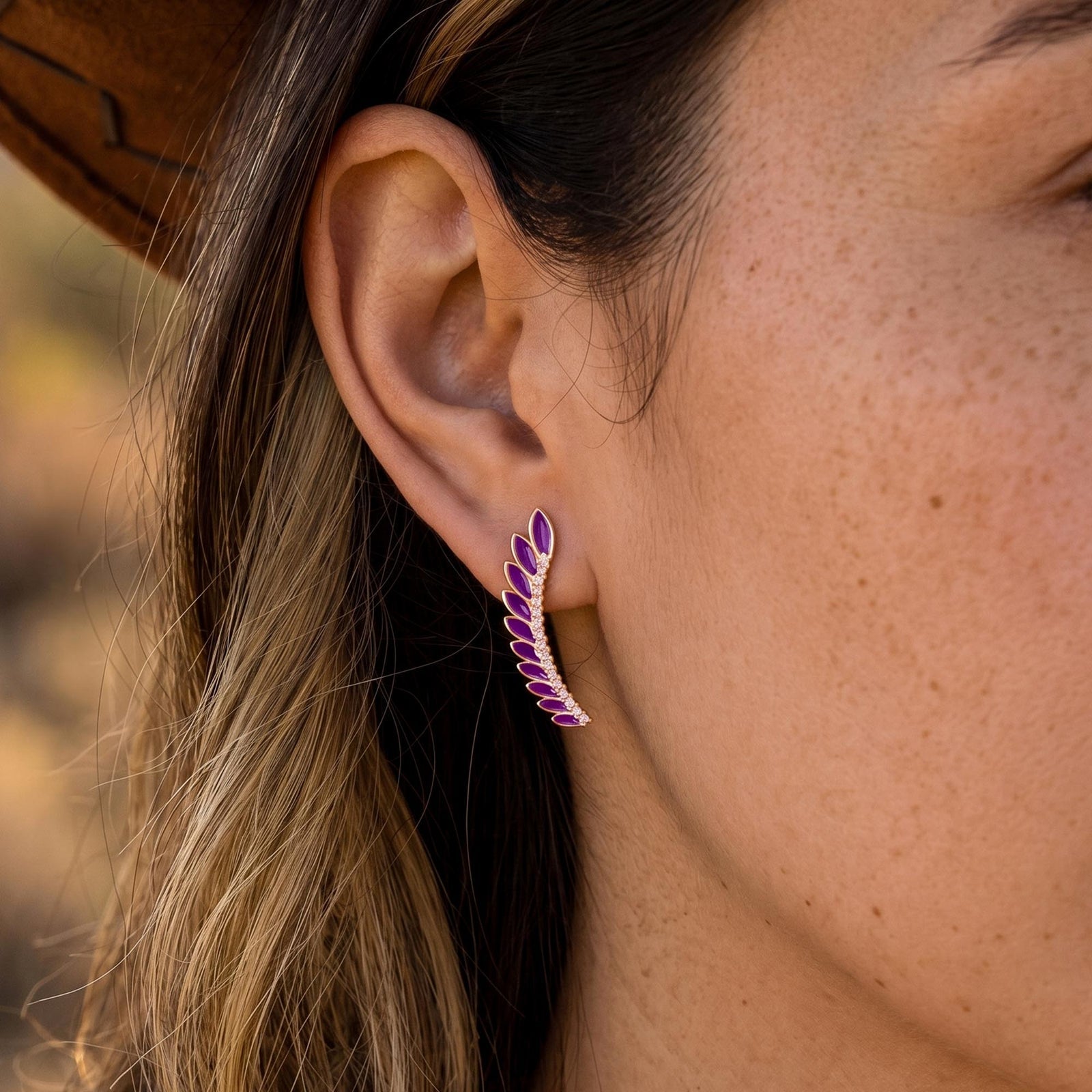 Eternal Spring Earrings - Purple 4