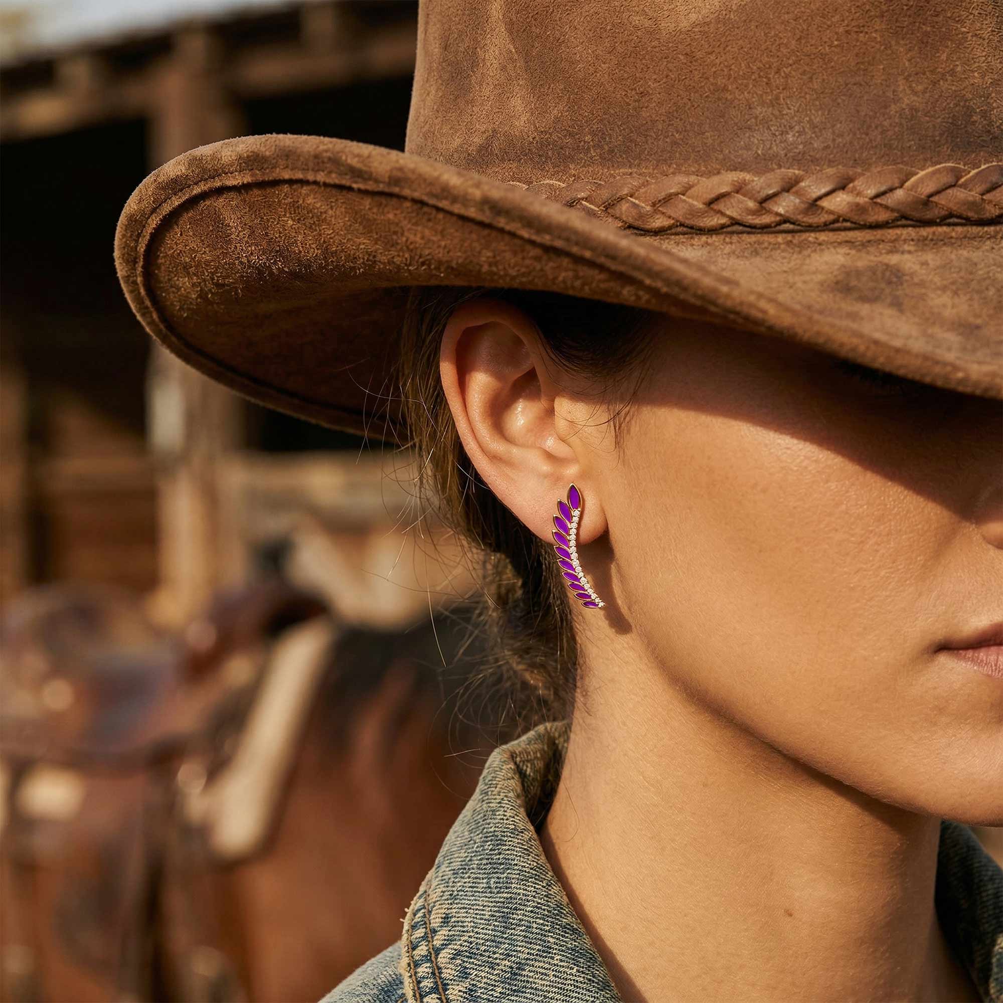 Eternal Spring Earrings - Purple 2