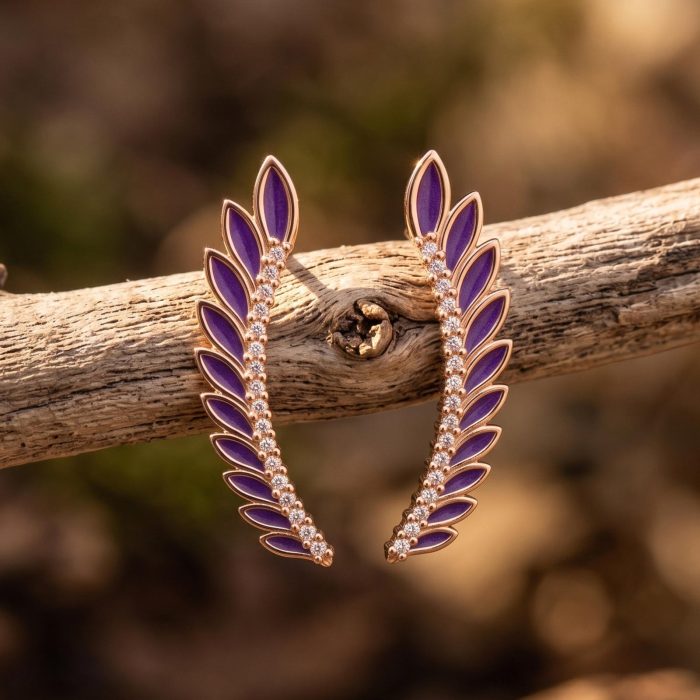 Eternal Spring Earrings - Purple 1
