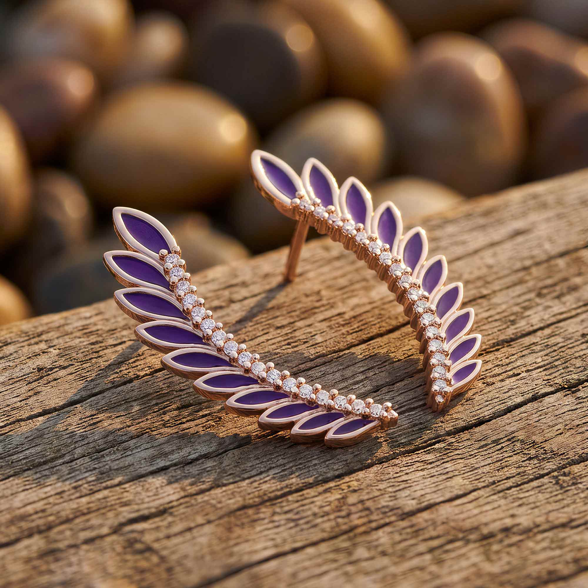 Eternal Spring Earrings - Purple 3
