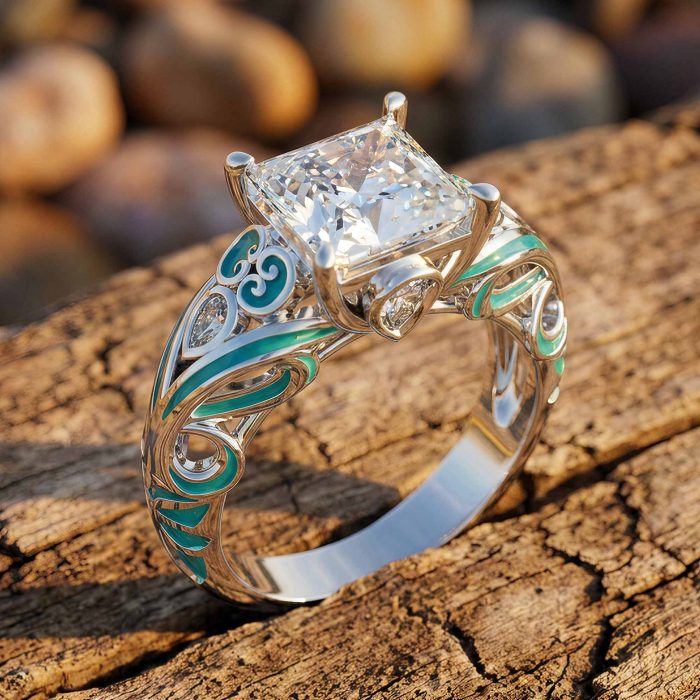 Rosemary's Loyalty Ring - Moissanite 1