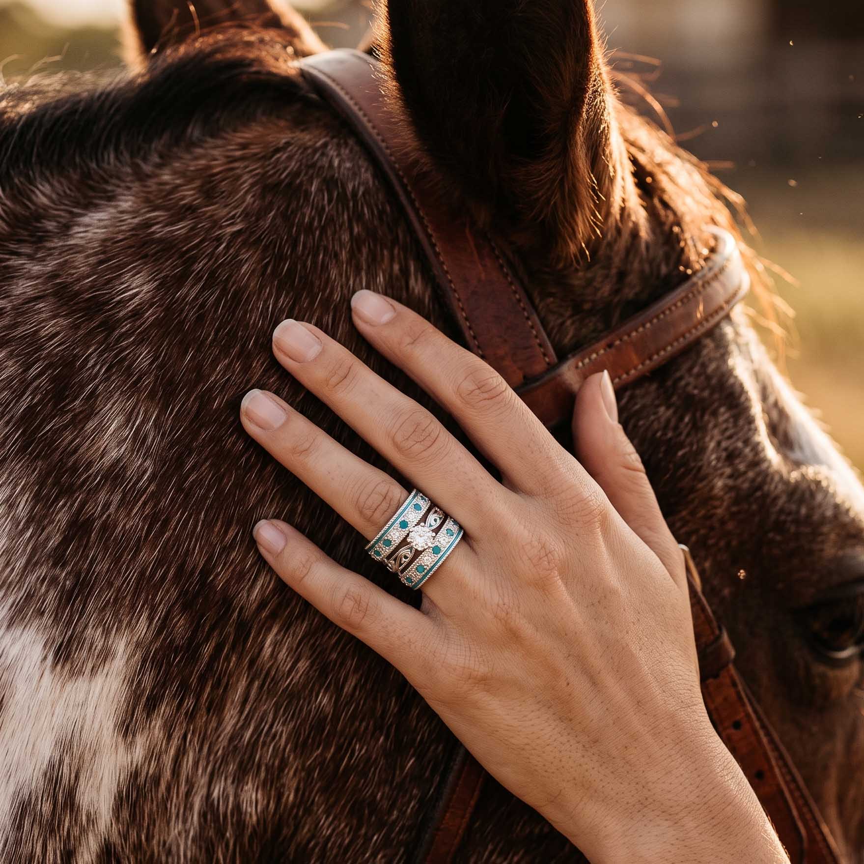 Frontier Current Ring - Moissanite 4