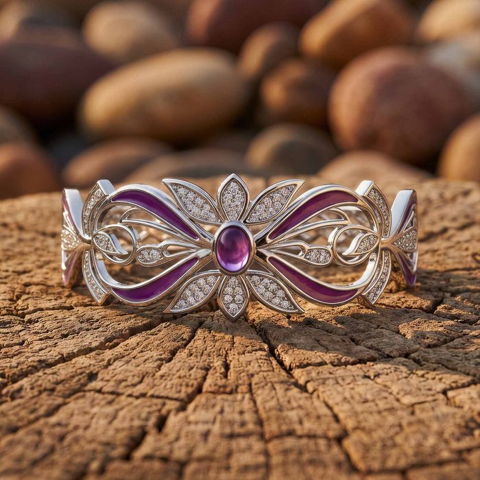 Frontier Whirlwind Bracelet - Amethyst 1
