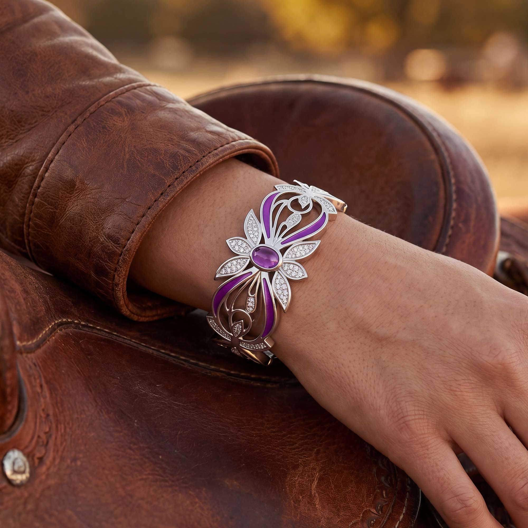 Frontier Whirlwind Bracelet - Amethyst 2