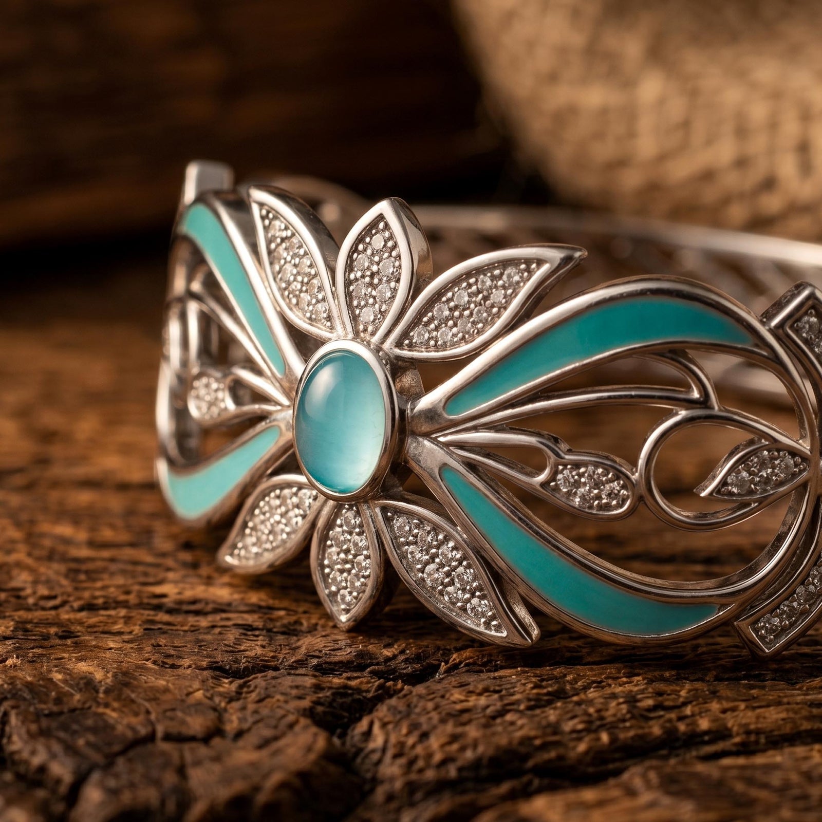 Frontier Whirlwind Bracelet - Aquamarine 3