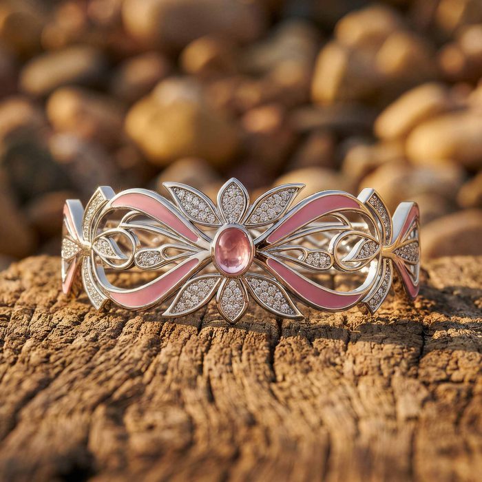 Frontier Whirlwind Bracelet - Rose Quartz 1