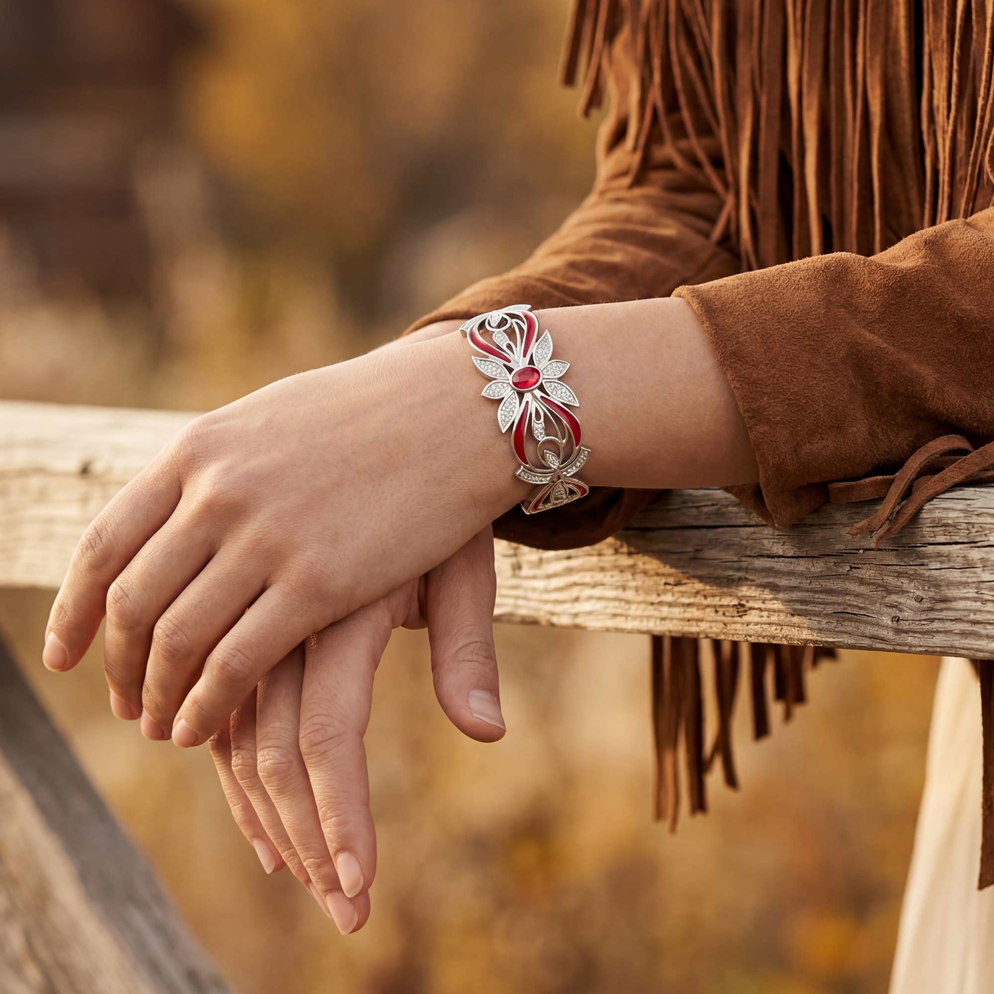 Frontier Whirlwind Bracelet - Ruby 2