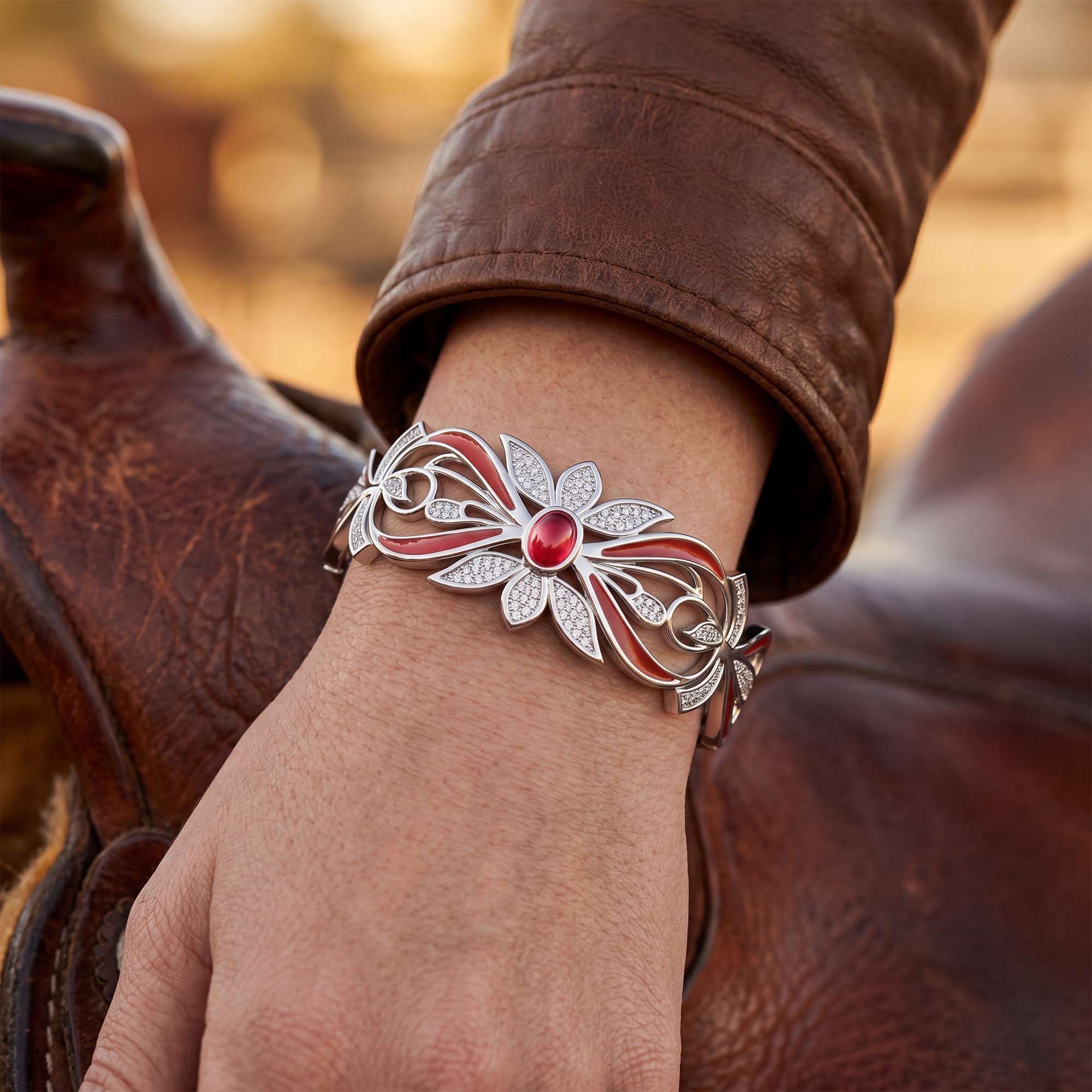 Frontier Whirlwind Bracelet - Ruby 4