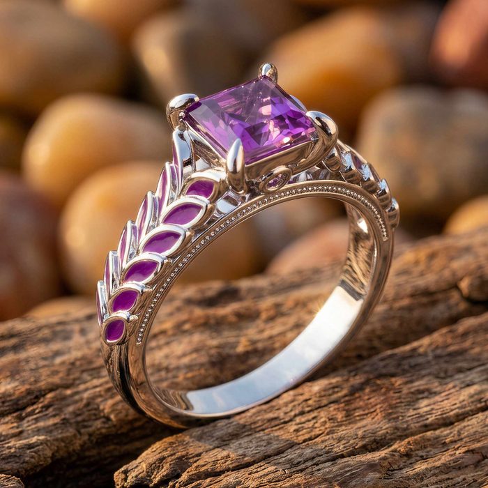Golden Harvest Ring - Amethyst 1