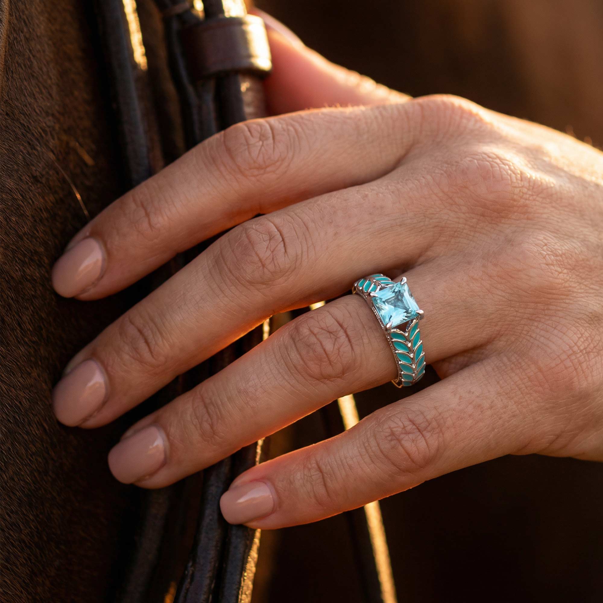 Golden Harvest Ring - Aquamarine 4