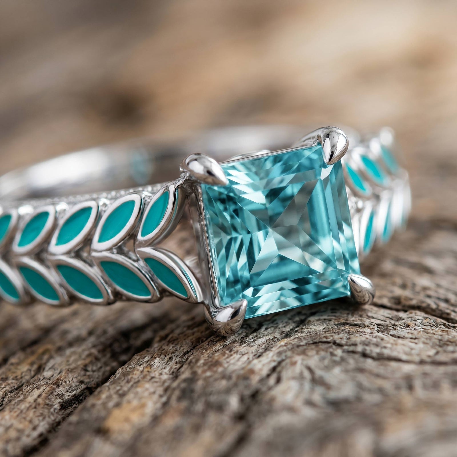 Golden Harvest Ring - Aquamarine 3