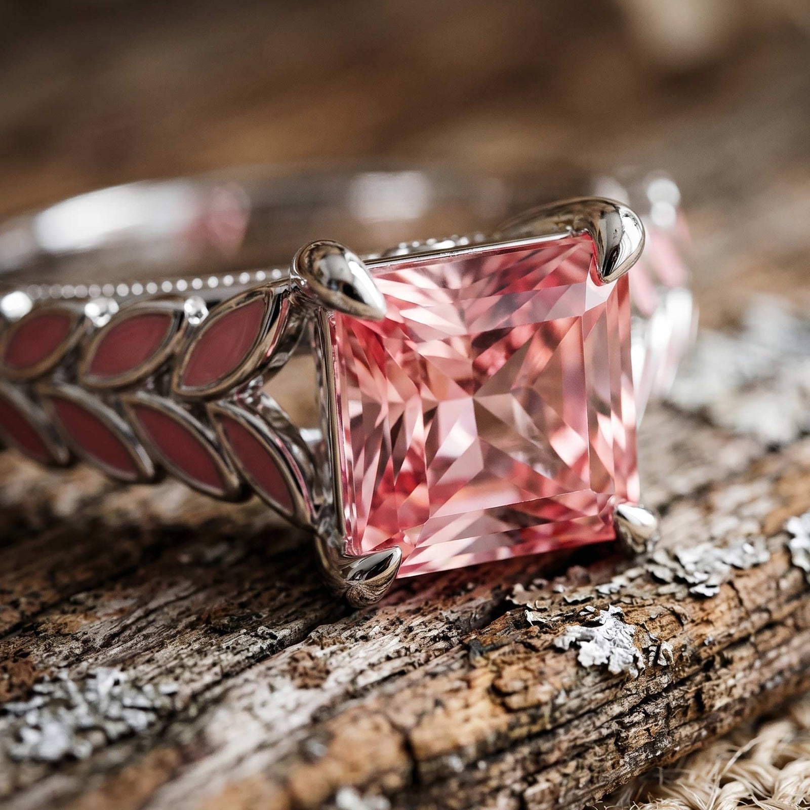 Golden Harvest Ring - Rose Quartz 3