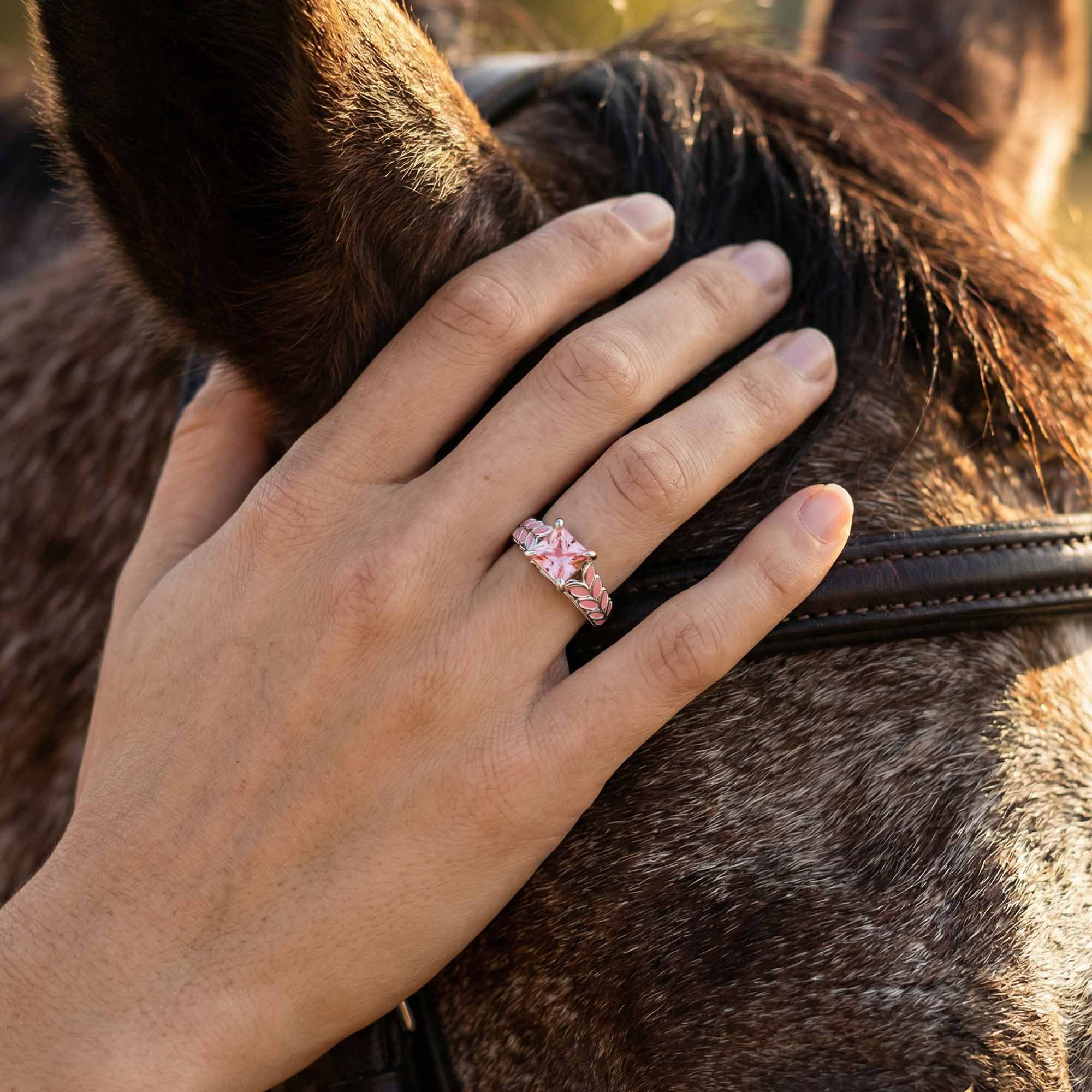 Golden Harvest Ring - Rose Quartz 2