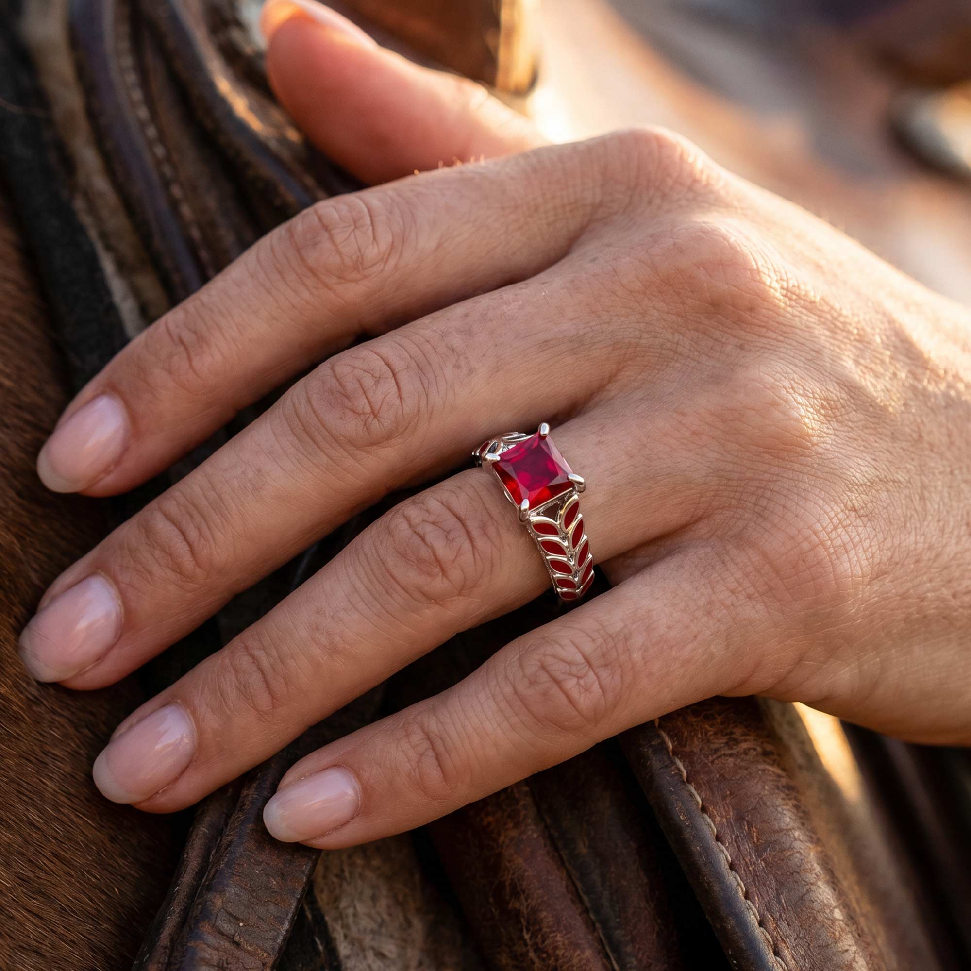 Golden Harvest Ring - Ruby 2