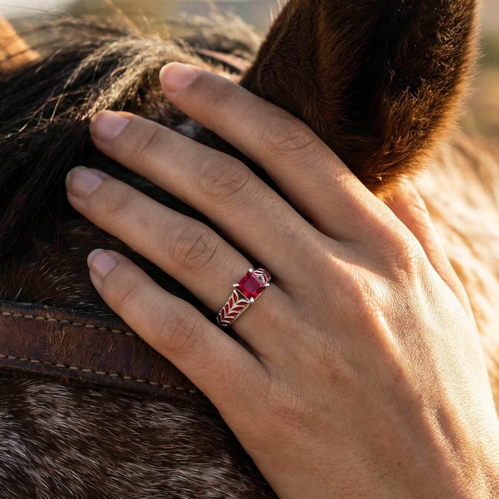 Golden Harvest Ring - Ruby 4