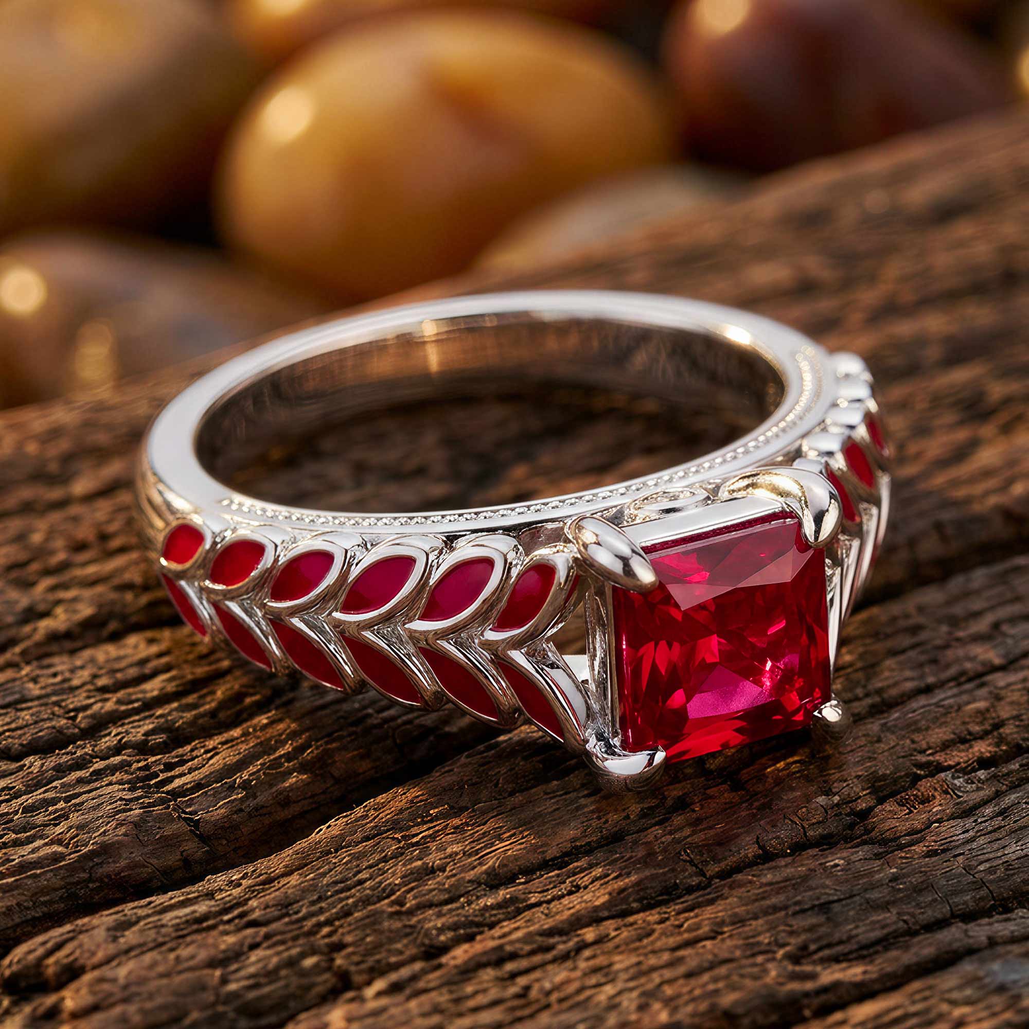 Golden Harvest Ring - Ruby 1