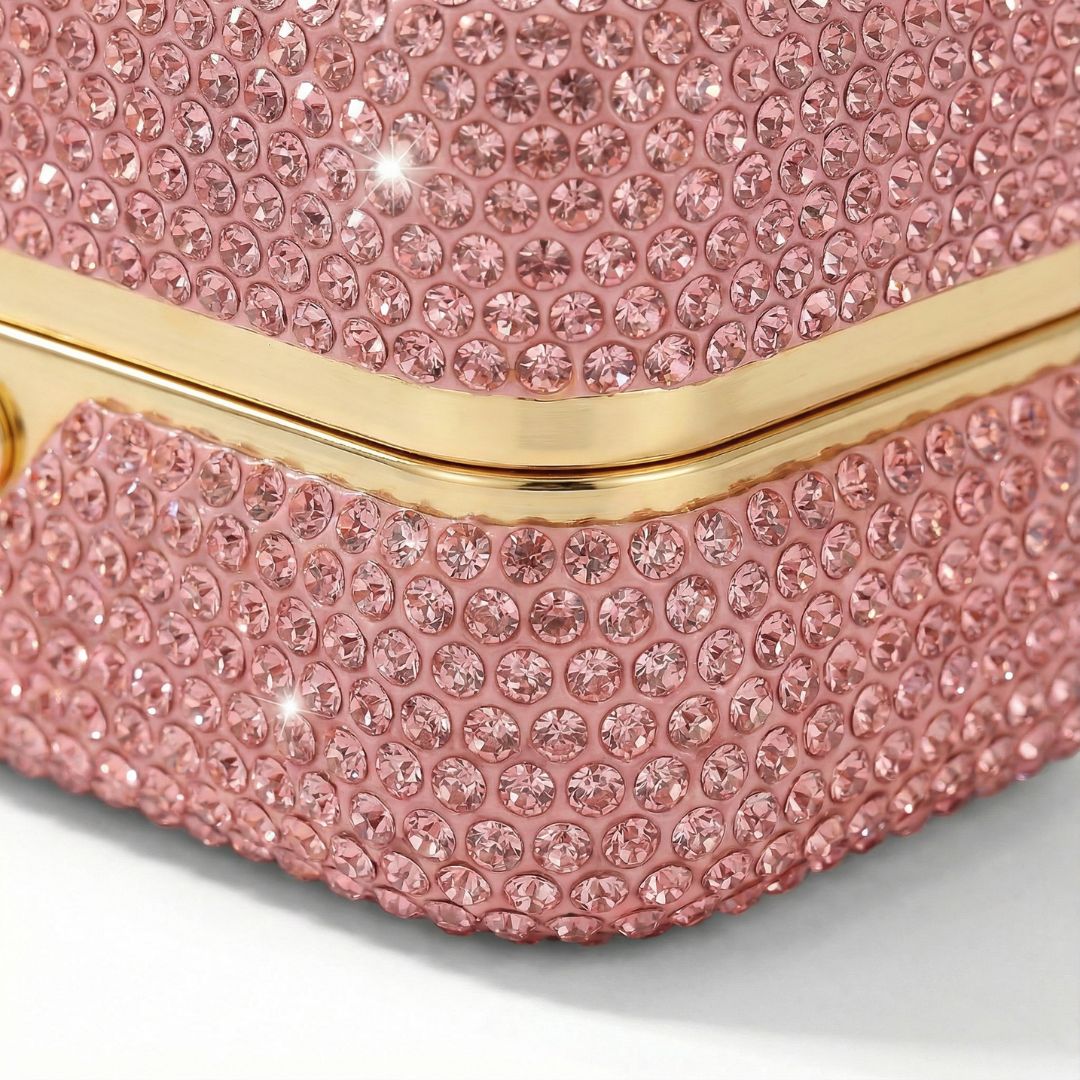 Gorgeous Pink Crystal Ring Box 4