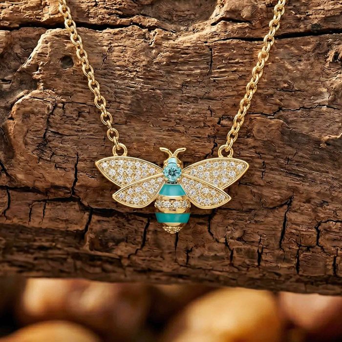 Hive Echo Necklace - Aquamarine 1