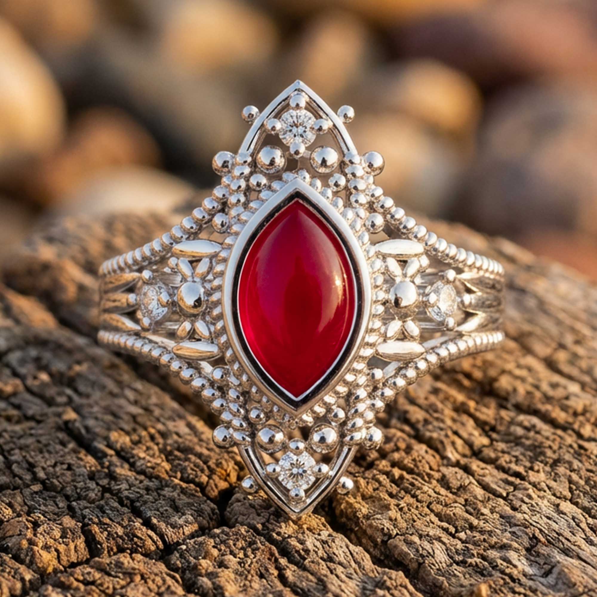 Holy Prayer Ring - Ruby 1