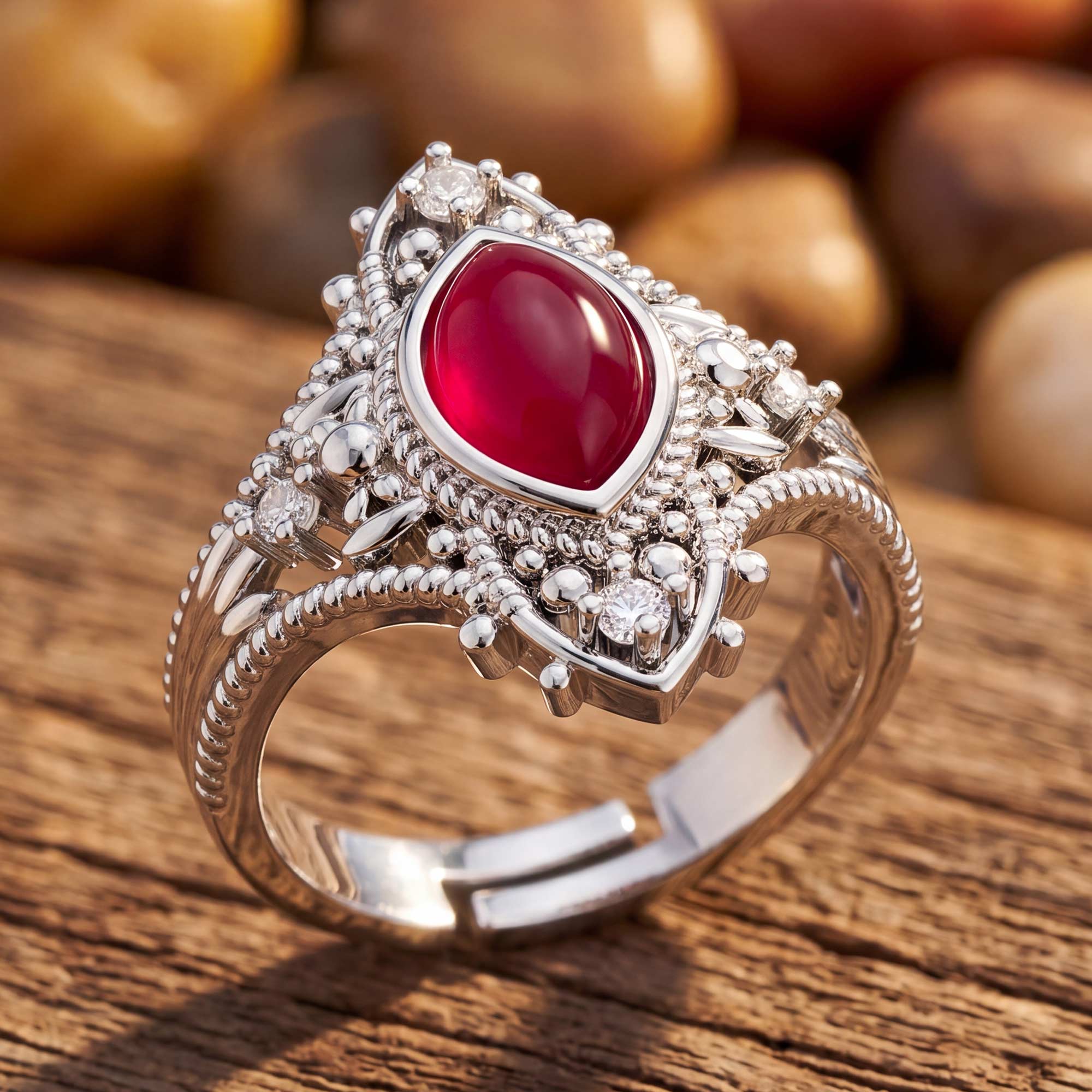 Holy Prayer Ring - Ruby 3