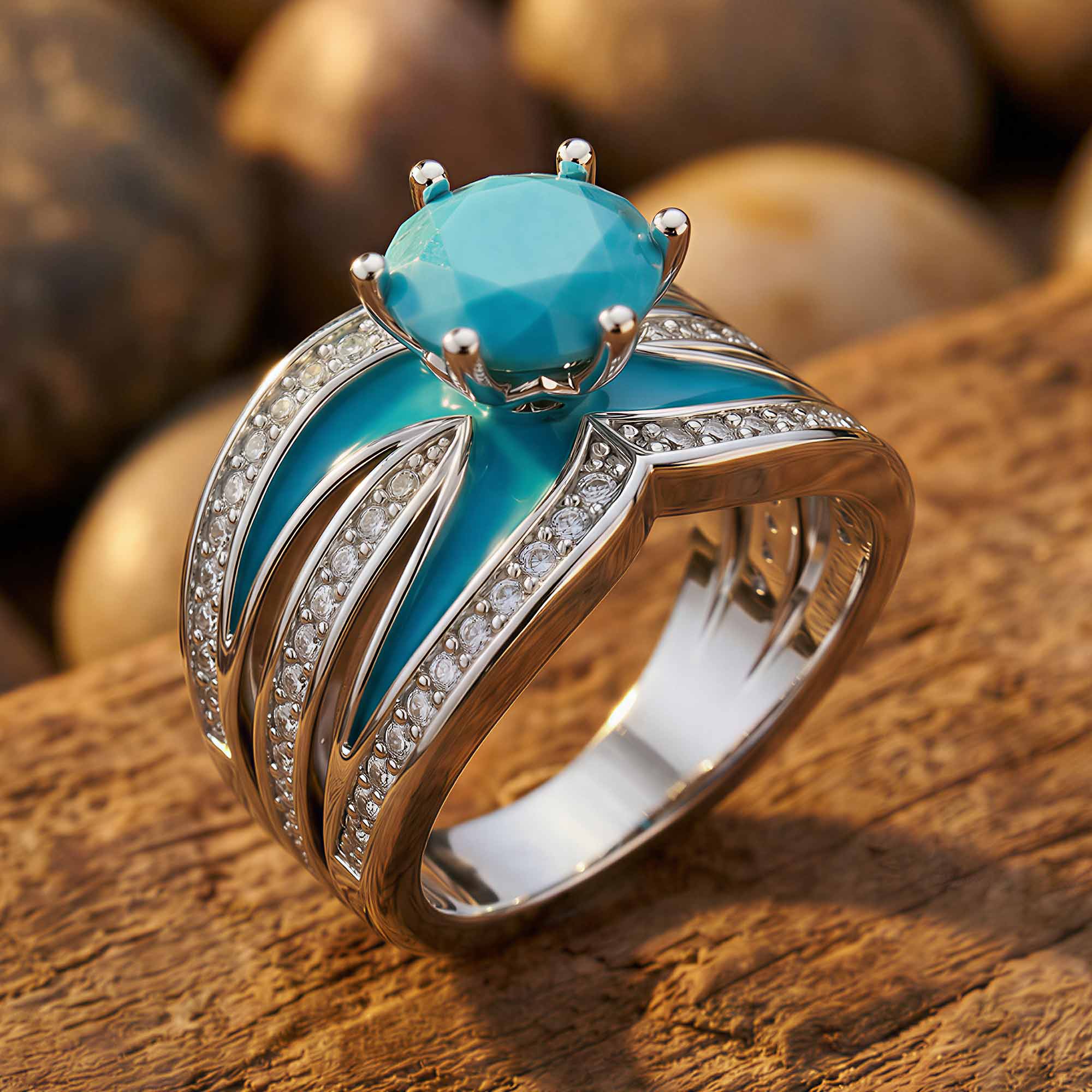 Intersect Radiance Ring - Turquoise 3
