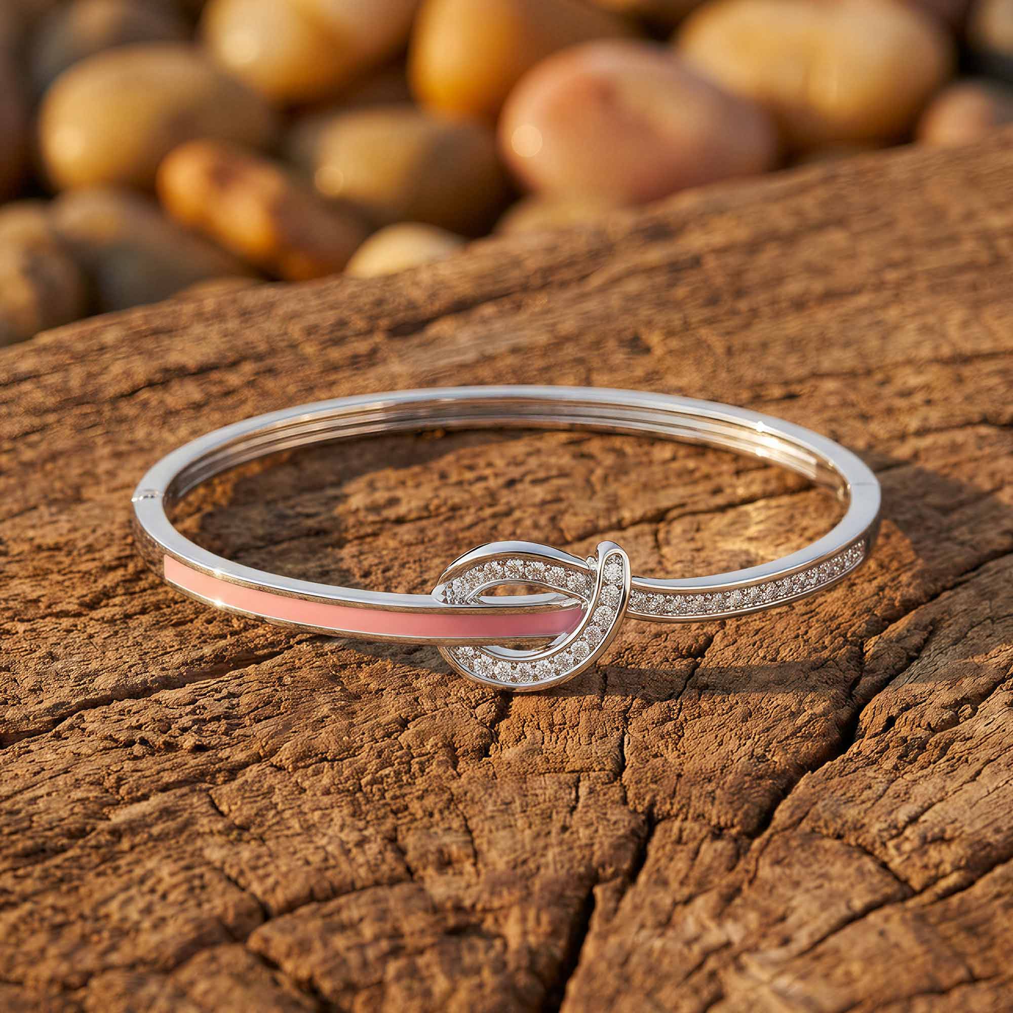 Knotted Power Bracelet - Pink 1
