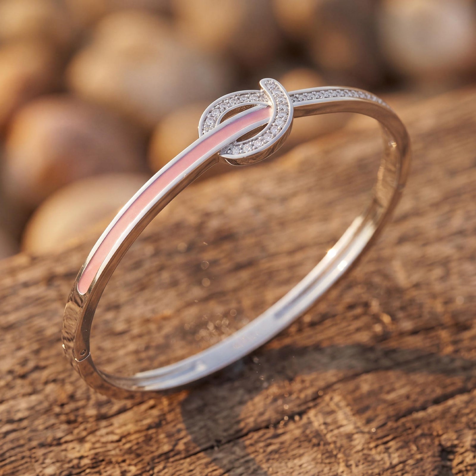 Knotted Power Bracelet - Pink 3