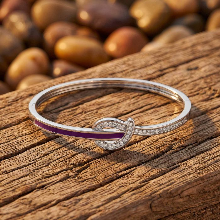 Knotted Power Bracelet - Purple 1