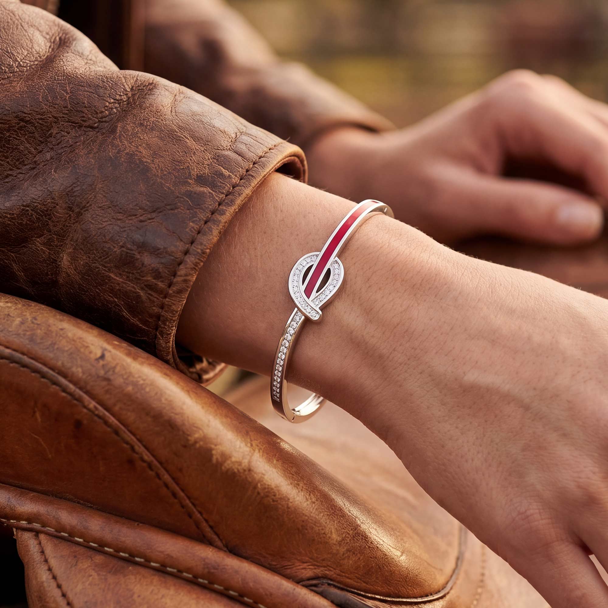 Knotted Power Bracelet - Red 2