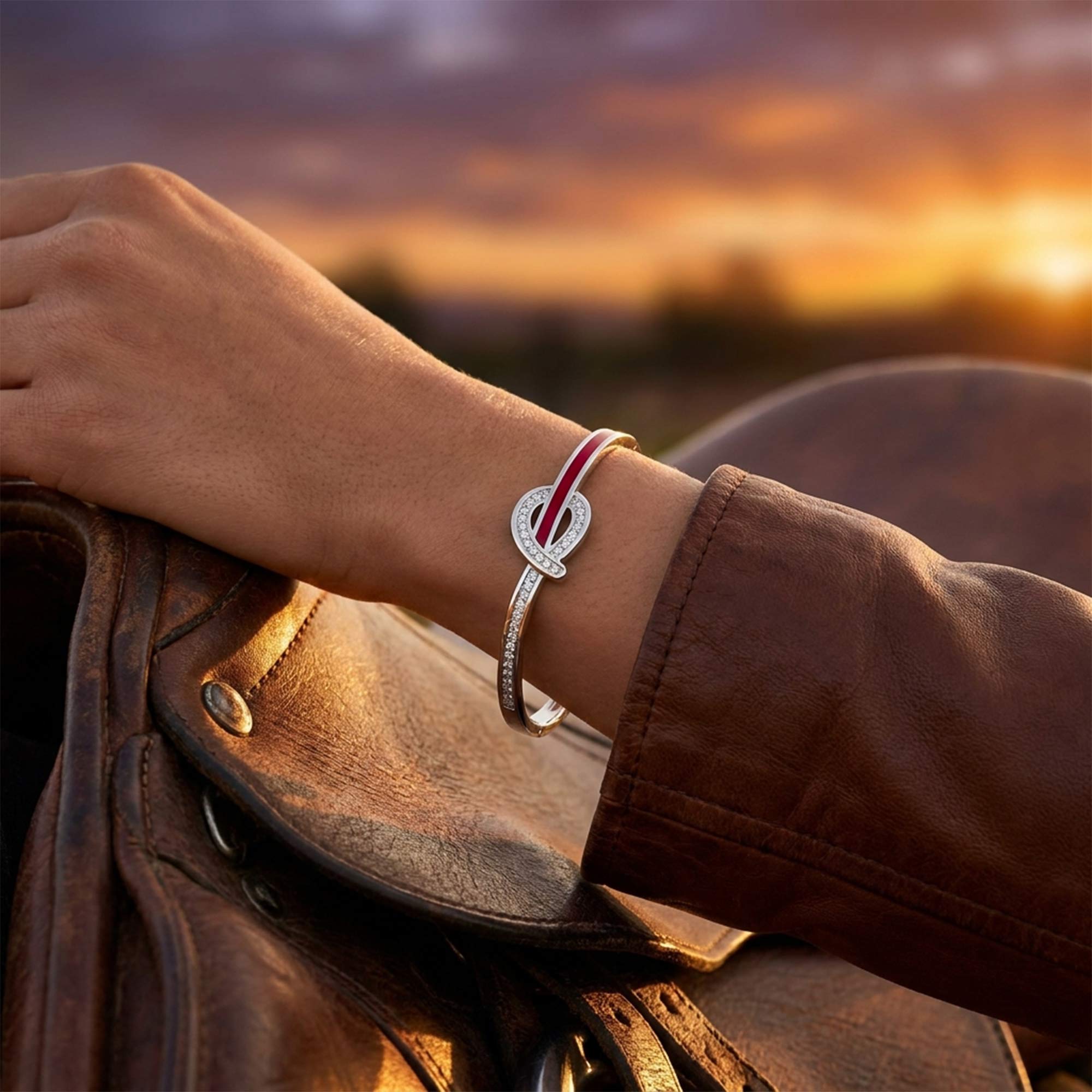 Knotted Power Bracelet - Red 4