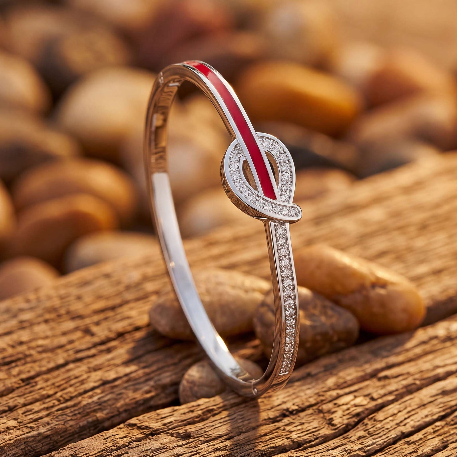 Knotted Power Bracelet - Red 3