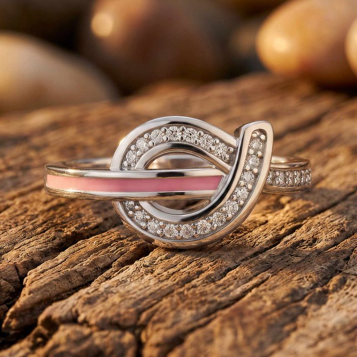 Knotted Power Ring - Pink 1