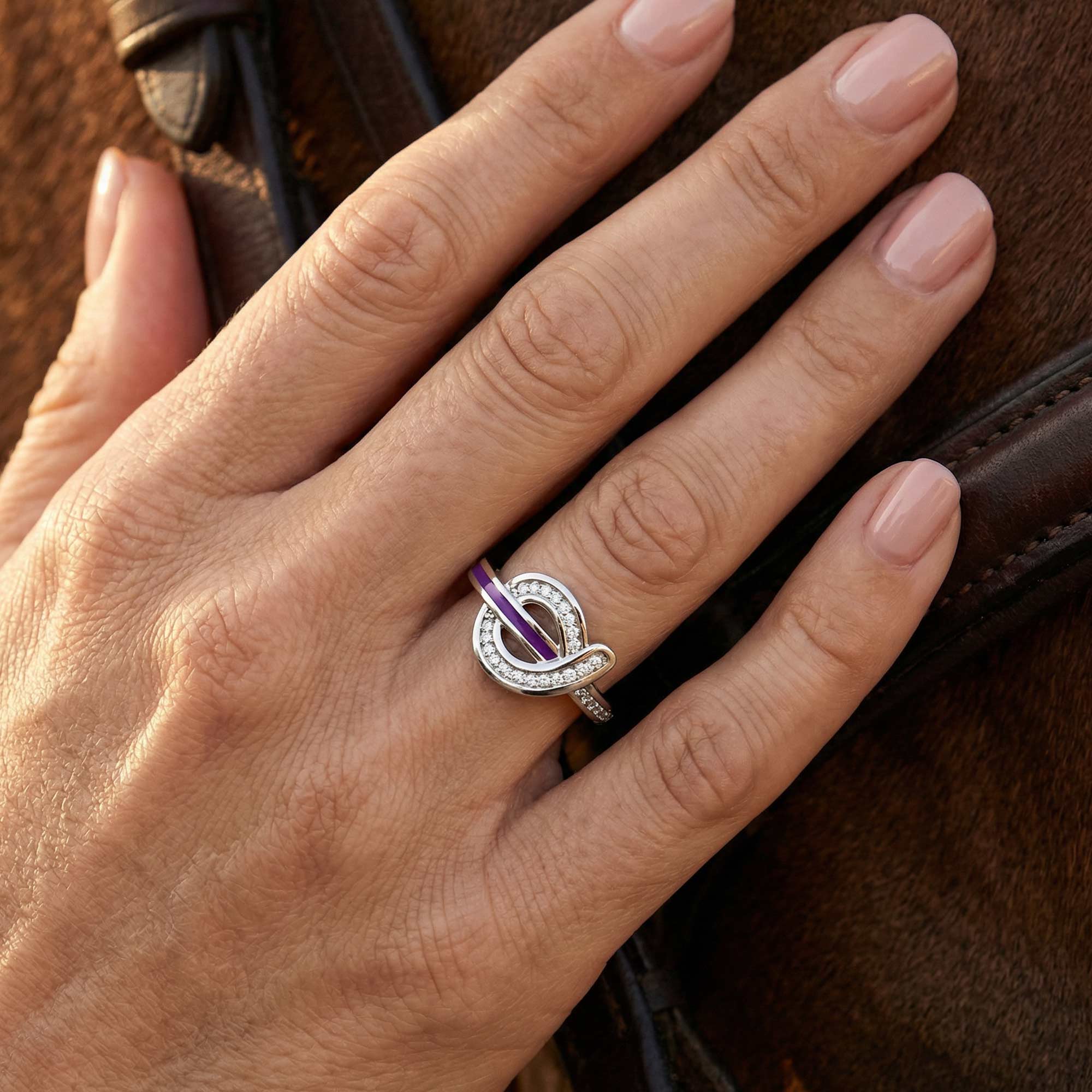 Knotted Power Ring - Purple 2
