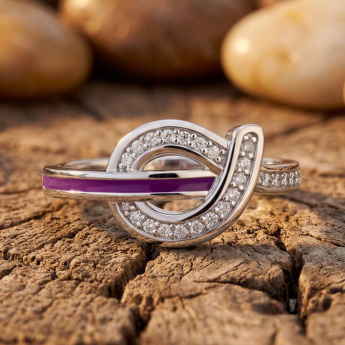 Knotted Power Ring - Purple 1