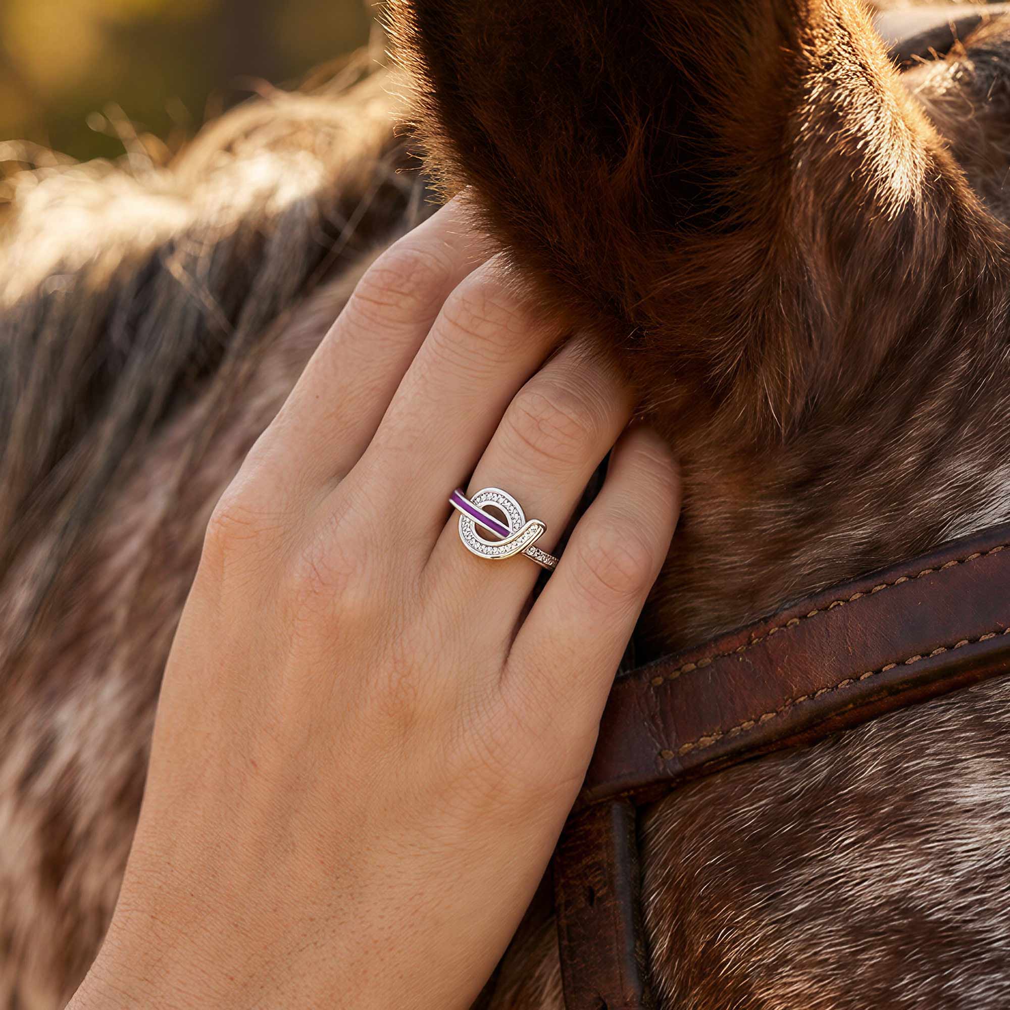 Knotted Power Ring - Purple 4