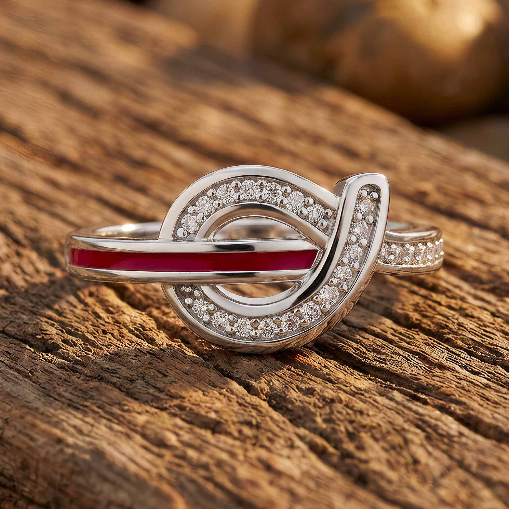 Knotted Power Ring - Red 1