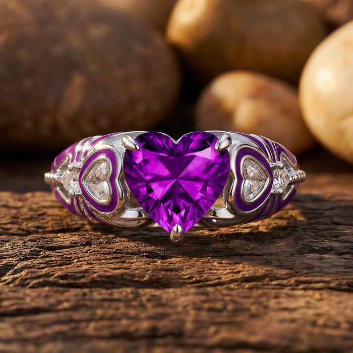 Loyal Heart Ring - Amethyst 1