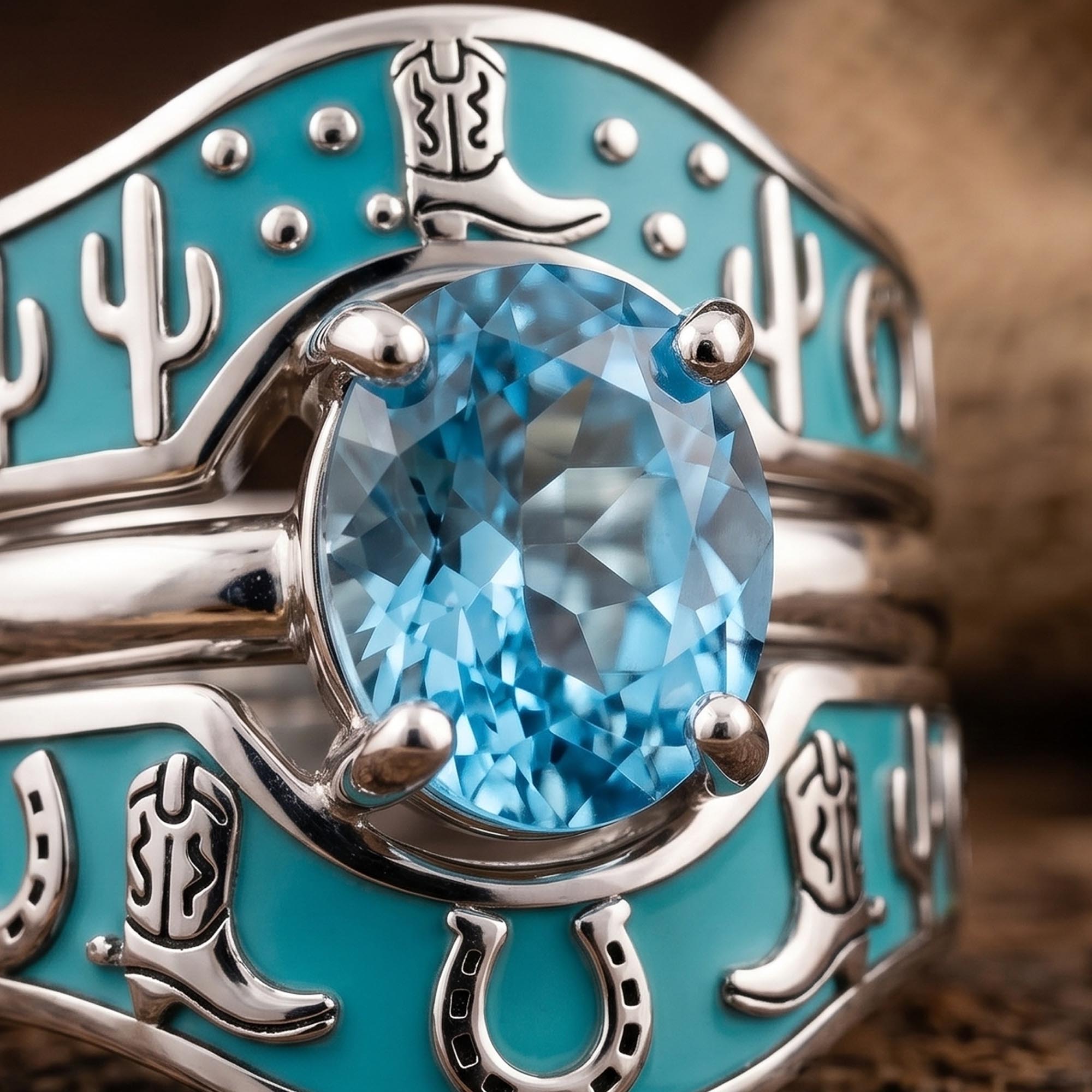 Lucky Rodeo Ring - Aquamarine 3