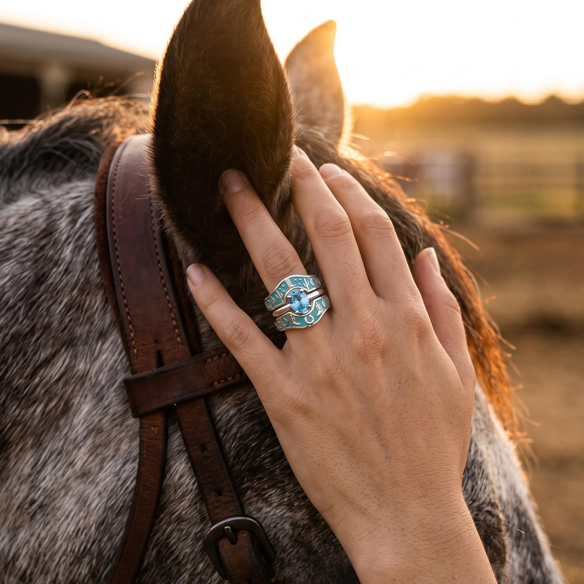 Lucky Rodeo Ring - Aquamarine 2
