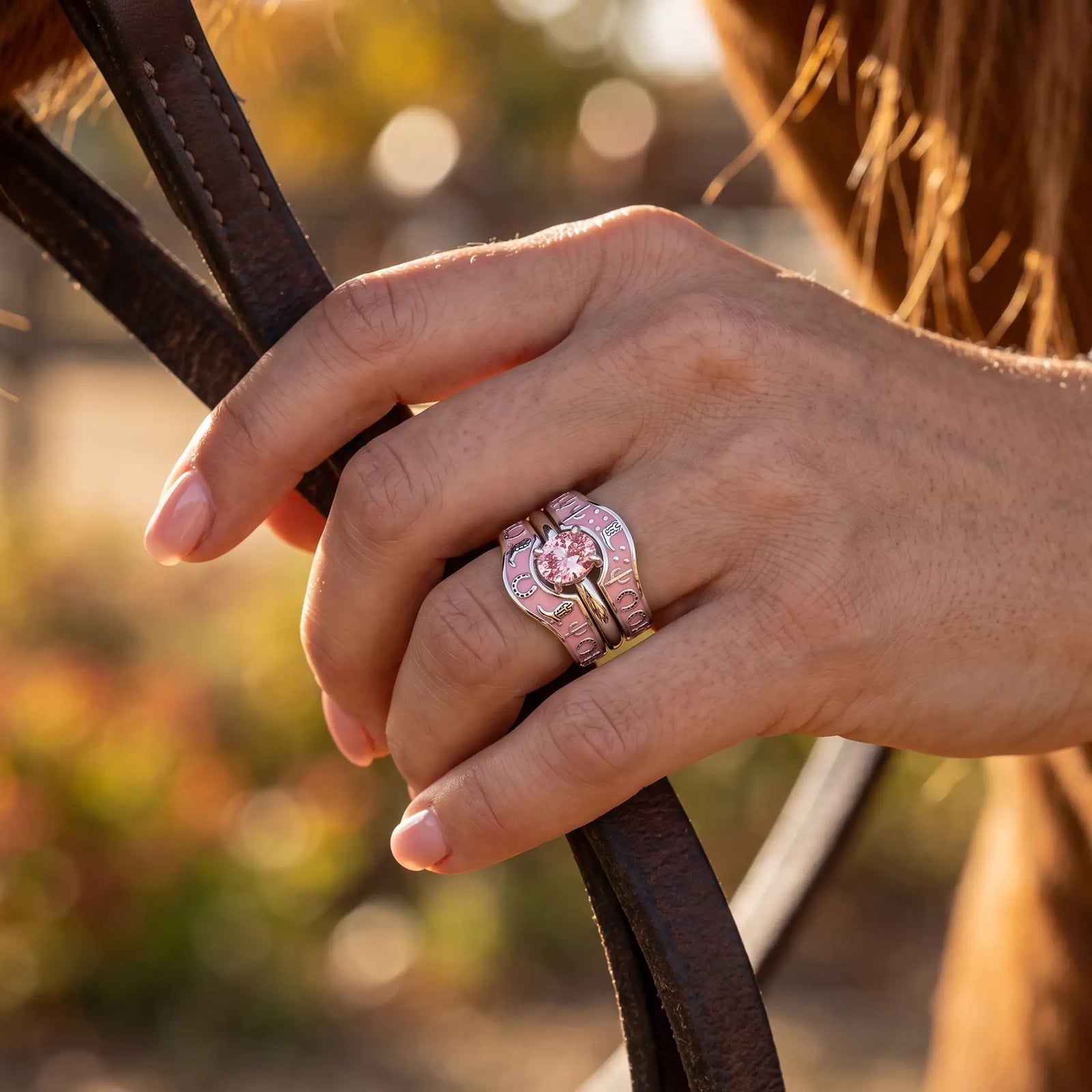 Lucky Rodeo Ring - Rose Quartz 2