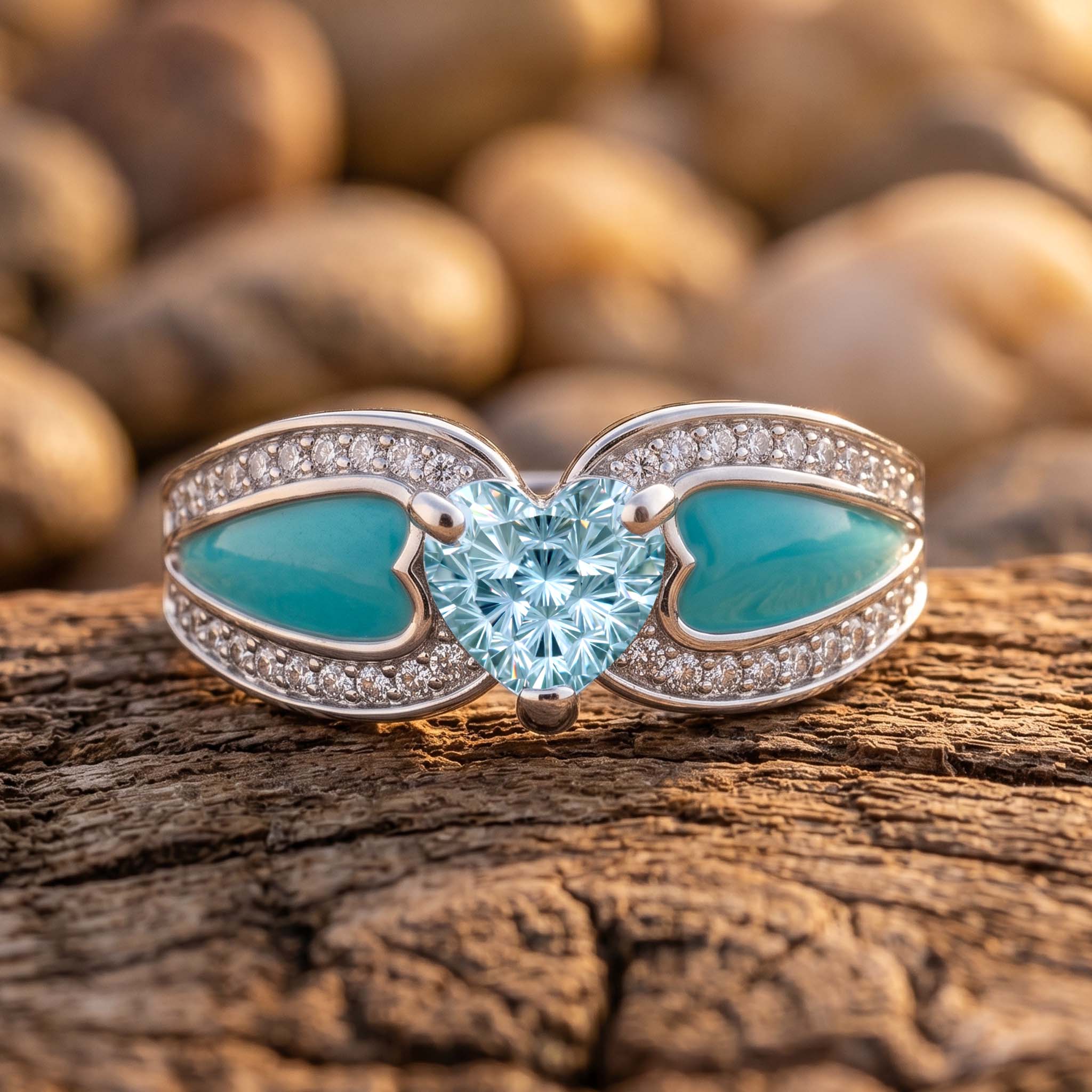 Orya Embrace Ring - Aquamarine 1
