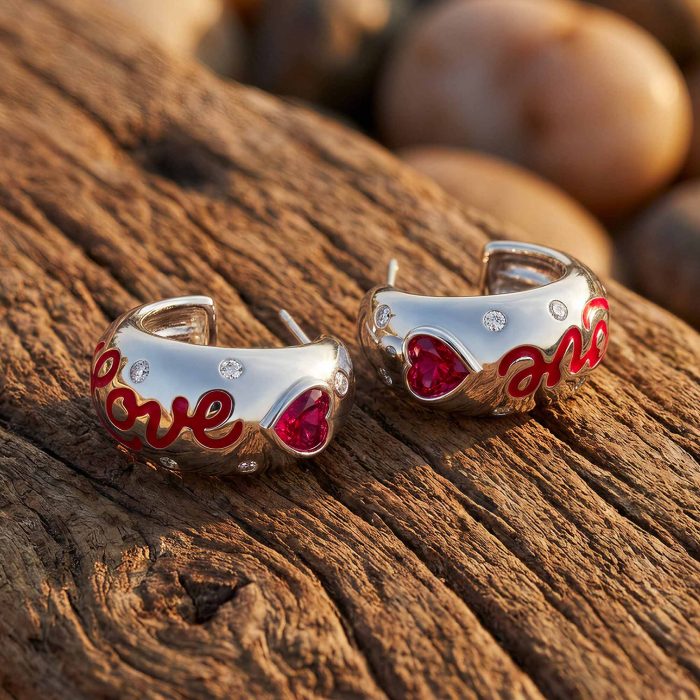 Promise Love Earrings - Ruby 1
