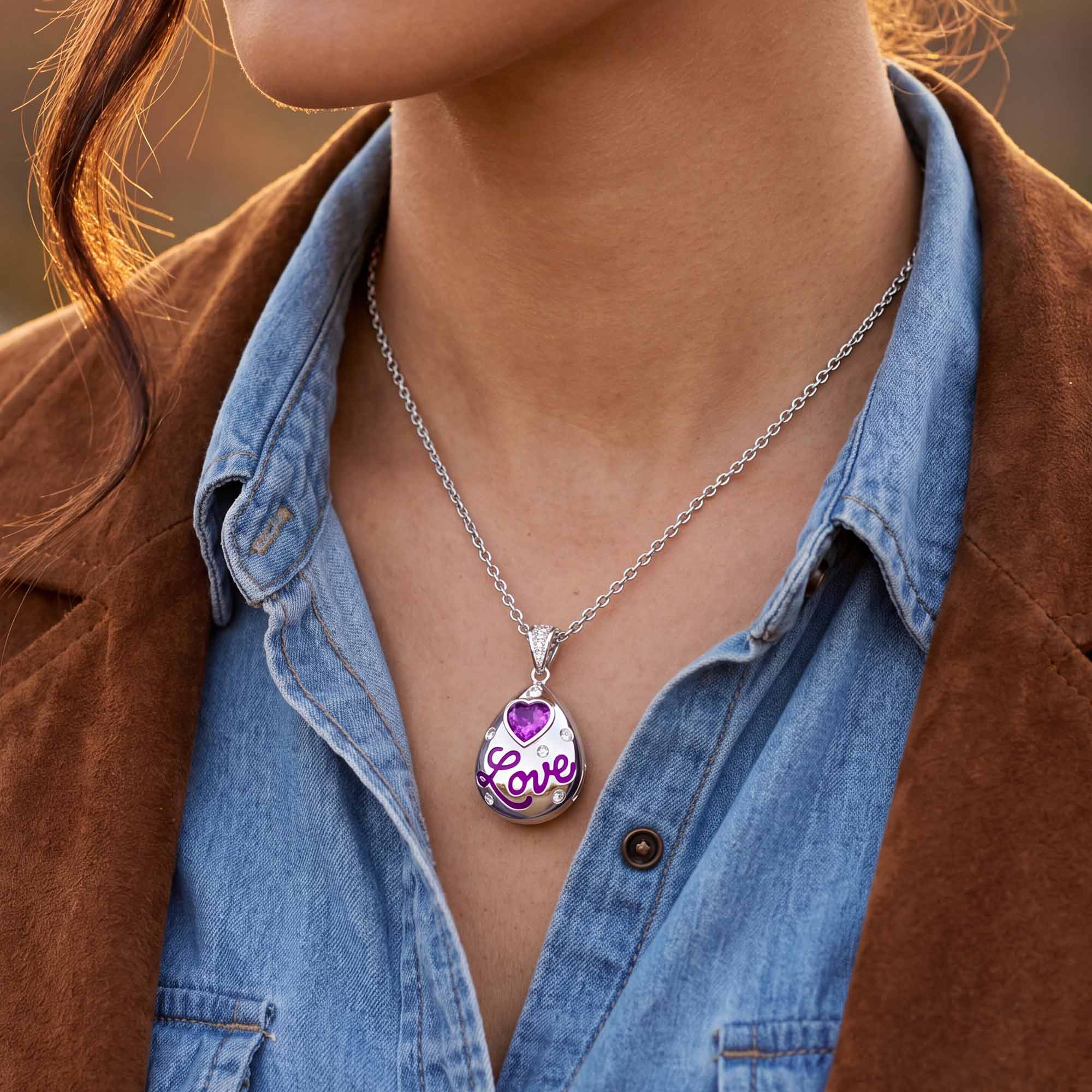 Promise Love Necklace - Amethyst 4