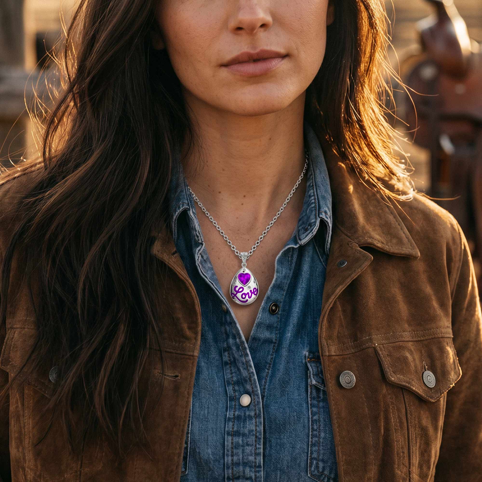 Promise Love Necklace - Amethyst 2