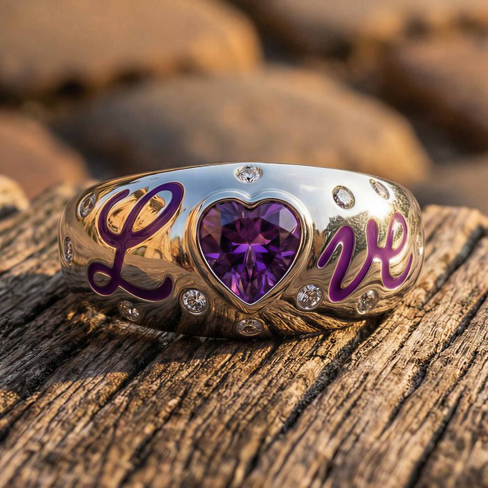 Promise Love Ring - Amethyst 1