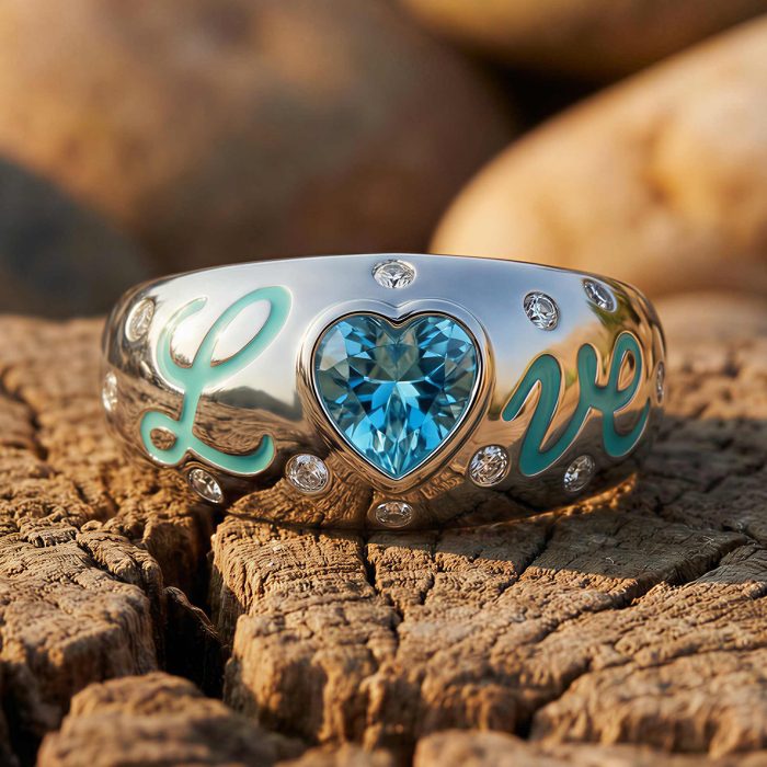 Promise Love Ring - Aquamarine 1