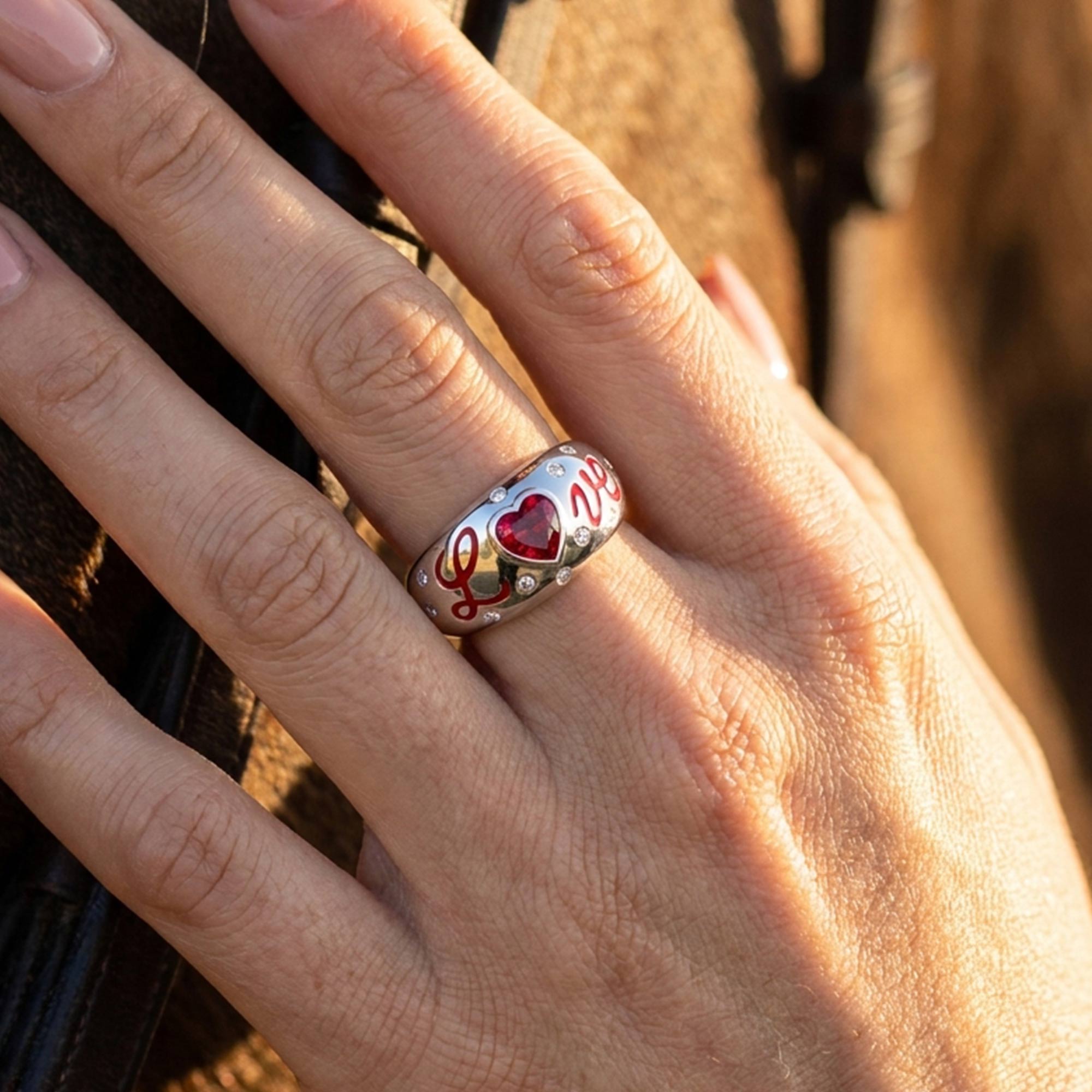 Promise Love Ring - Ruby 4